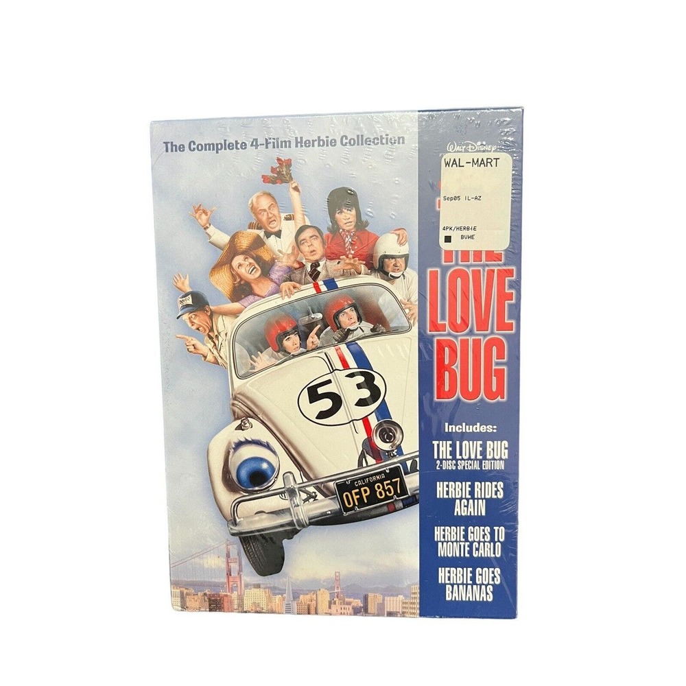 Herbie the Love Bug DVD 4 Movie Collection 2004 Box Set BRAND NEW SEALED